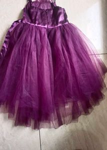 Burgundy Flower Girl Dress