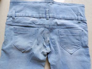 High Waisted Denim Jeans