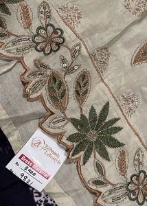 Elegant banarasi touched dress material
