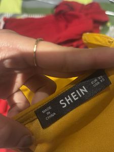 Mustard Long Sleeve Mini Dress