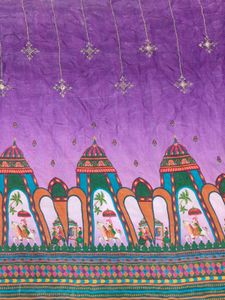 🟣 Lehenga Choli Fabric(6 Meter Crape Fabric)