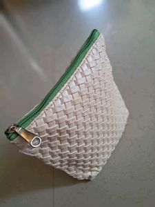 Woven look Pouch