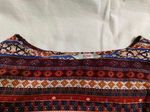 Boho Print Tunic Top - Bohemian Style