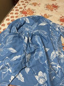 Elegant Blue Floral Co-ord Set