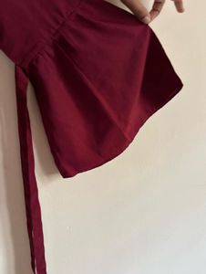 Elegant Maroon Pearl top