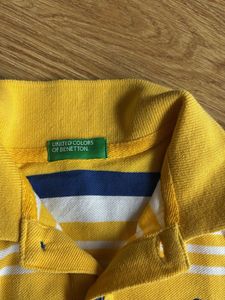 Benetton Striped Polo Shirt