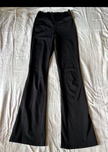 DRYFIT BLACK FLARED GYM TIGHTS