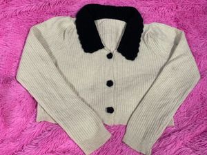 Cute Cropped Cardigan Sweater