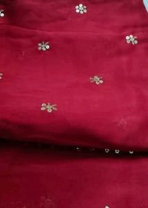 Premium Pure  Chiffon Work Saree