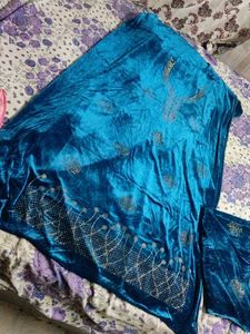 Teal Velvet dress materials