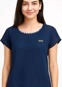 Striped Women's Top💙🤍