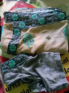 Elegant Embroidered Saree