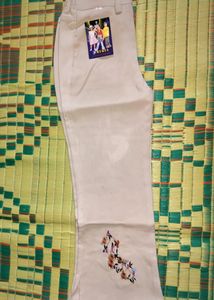 Mukul Cotton Pant With Light Golden Colour