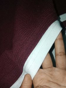 Burgundy Ringer Tee