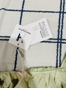 Green Puff Sleeve Top