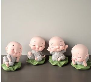 Cute Monk Figurines (Set of 4)
