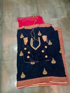 Embroidery designer saree