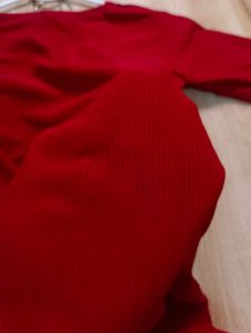 3/4th Sleeve Fitted Crop Top
