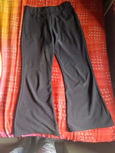 Black Bootcut Leg Trousers