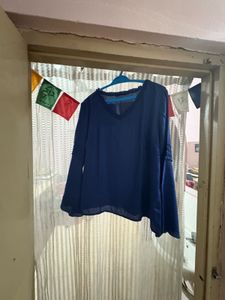 navy blue full sleeve top