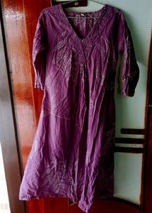 Purple Kurta Set