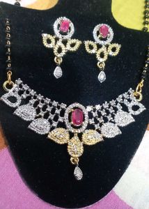 AD Mangalsutra with Earrings