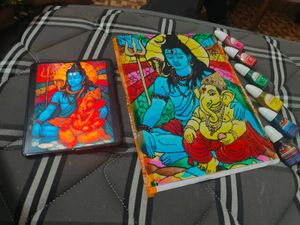 Handmade Lord Shiva &amp; Ganesha Art