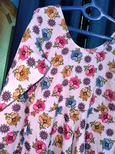 Elegant Floral A-line Kurta