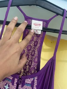 Purple Casual Dress