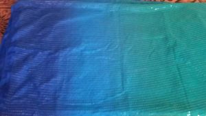 Doule Shaded Sequin Saree Without Blouse