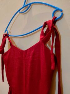 Red Tiered Maxi Dress