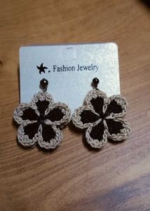 Crochet Earrings (Flower Pattern)