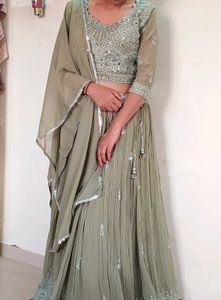 Heavy Mirror Work Designer Lehenga Set