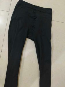 Thermal Black Leggings For Winter