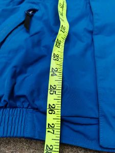 Blue Graphic Print Jacket