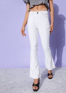 Roadster White Bootcut Jeans