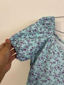 Blue Floral Dress For Women