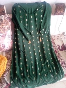 Sequence Work Green Kurti