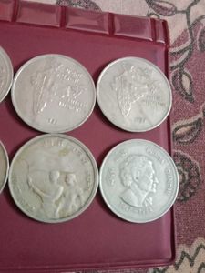 10 Pcs 50 Paisa Copper Nickel