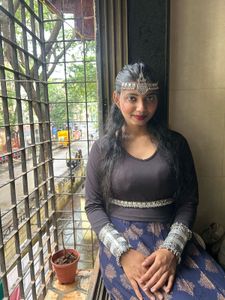 Oxidised Garba jewelry set
