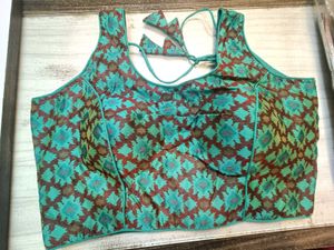 Blue Multi Blouse