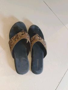 Lazera Embroidered Flip Flops