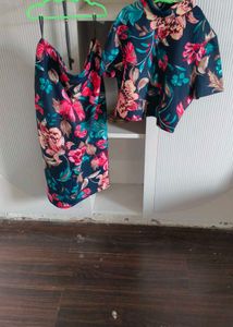 Crop Top And Skirt