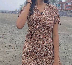 Floral Two-Piece Outfit