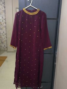 Elegant Purple Kurta