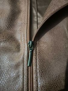 Stylish Mens Snake Skin Print Faux Leather Jacket