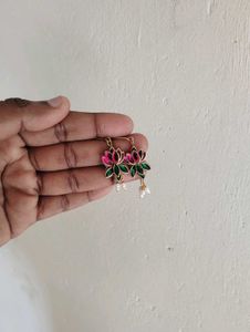 Lotus Drop Earrings