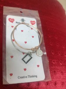 Charm Bangle Bracelet Combo Set