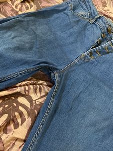 High Waist Ancle Length Denim