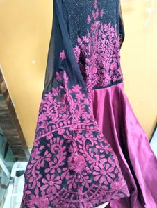 Elegant Maroon Ethnic Gown